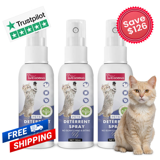 3 bottles of the Anti-Cat Scratch Spray